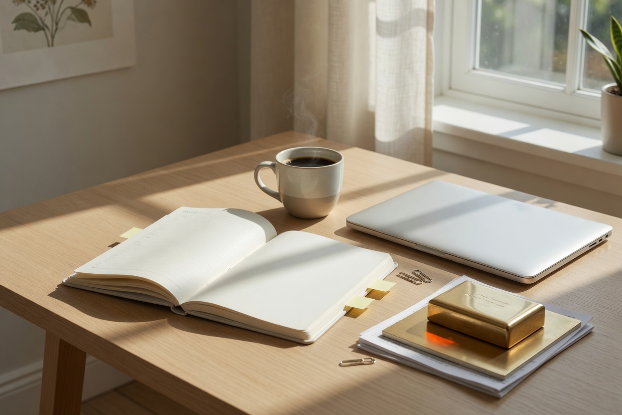 Sunlit desk for tax planning and strategy discussions with an Enrolled Agent